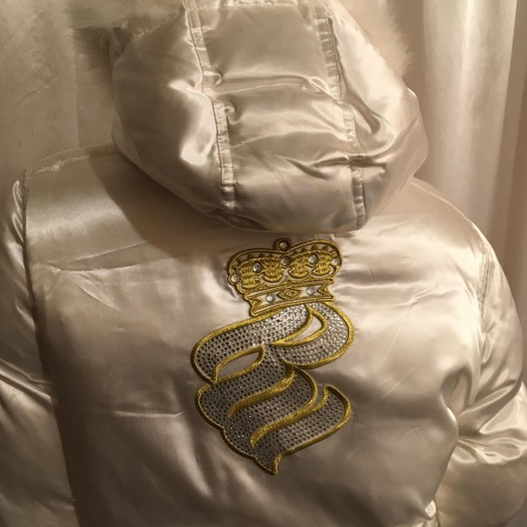 SUPER RARE FIND vintage y2k ROCAWEAR jacket with genuine fox fir trims! - Picture 4 of 16